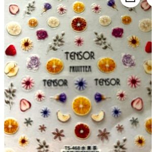 Adorable fresh fruit look alike nail sticker sheet